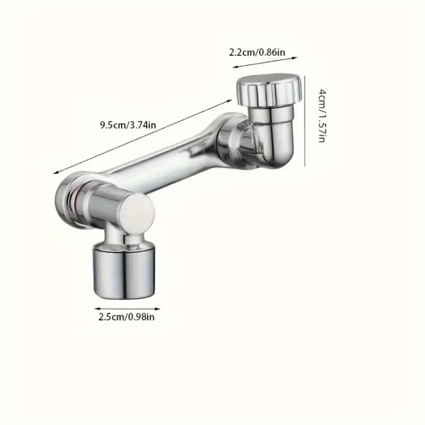 360° Rotación Grifo Extensor - 1080° Giratorio Multifunción Adaptador de Boquilla, ABS Duradero, Sin Electricidad o Batería Necesaria, Accesorio de Filtro de Agua para Lavabo de Baño - Imagen 5